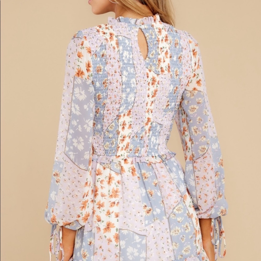 Lavender floral dress